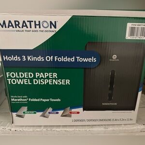 Marathon folded paper towel dispenser. Brand new